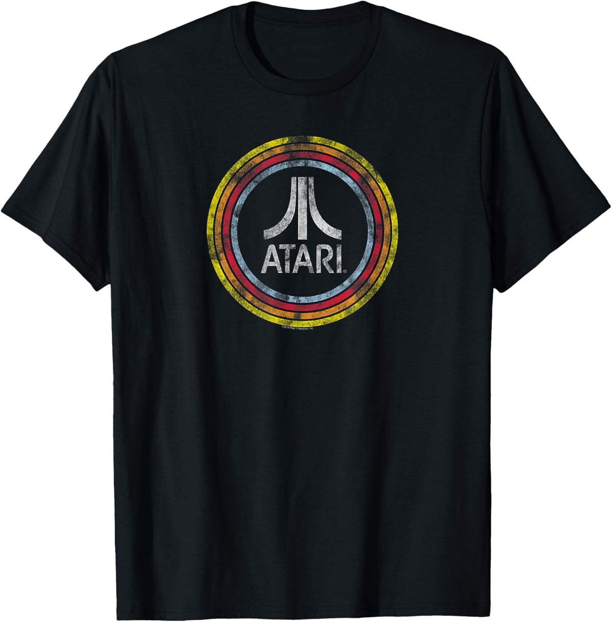 Atari Vintage Distressed Circle Fuji Logo Video Game T-Shirt product image 1