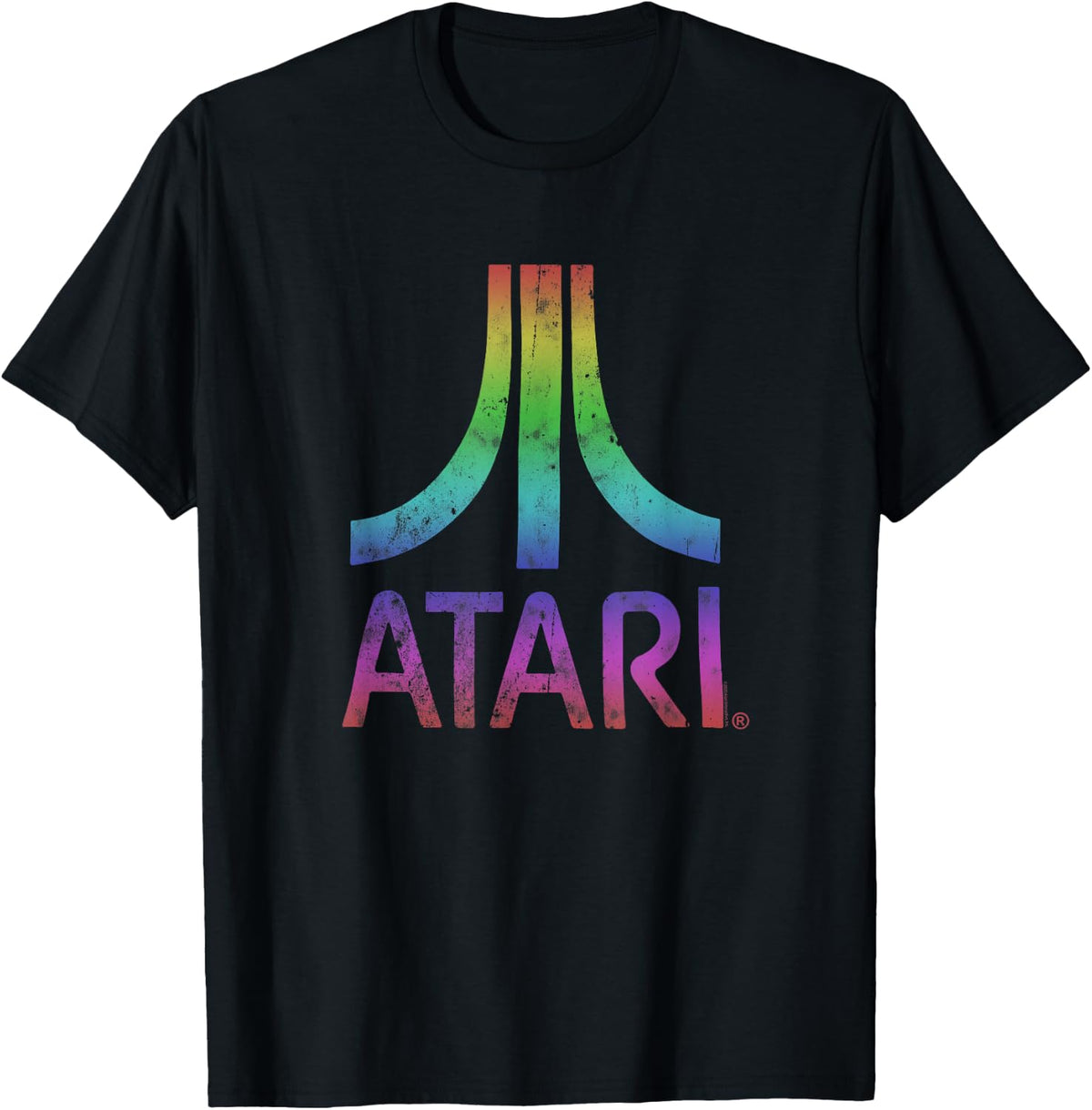 Atari Vintage Distressed Mt. Fuji Rainbow Logo Video Game product image 1