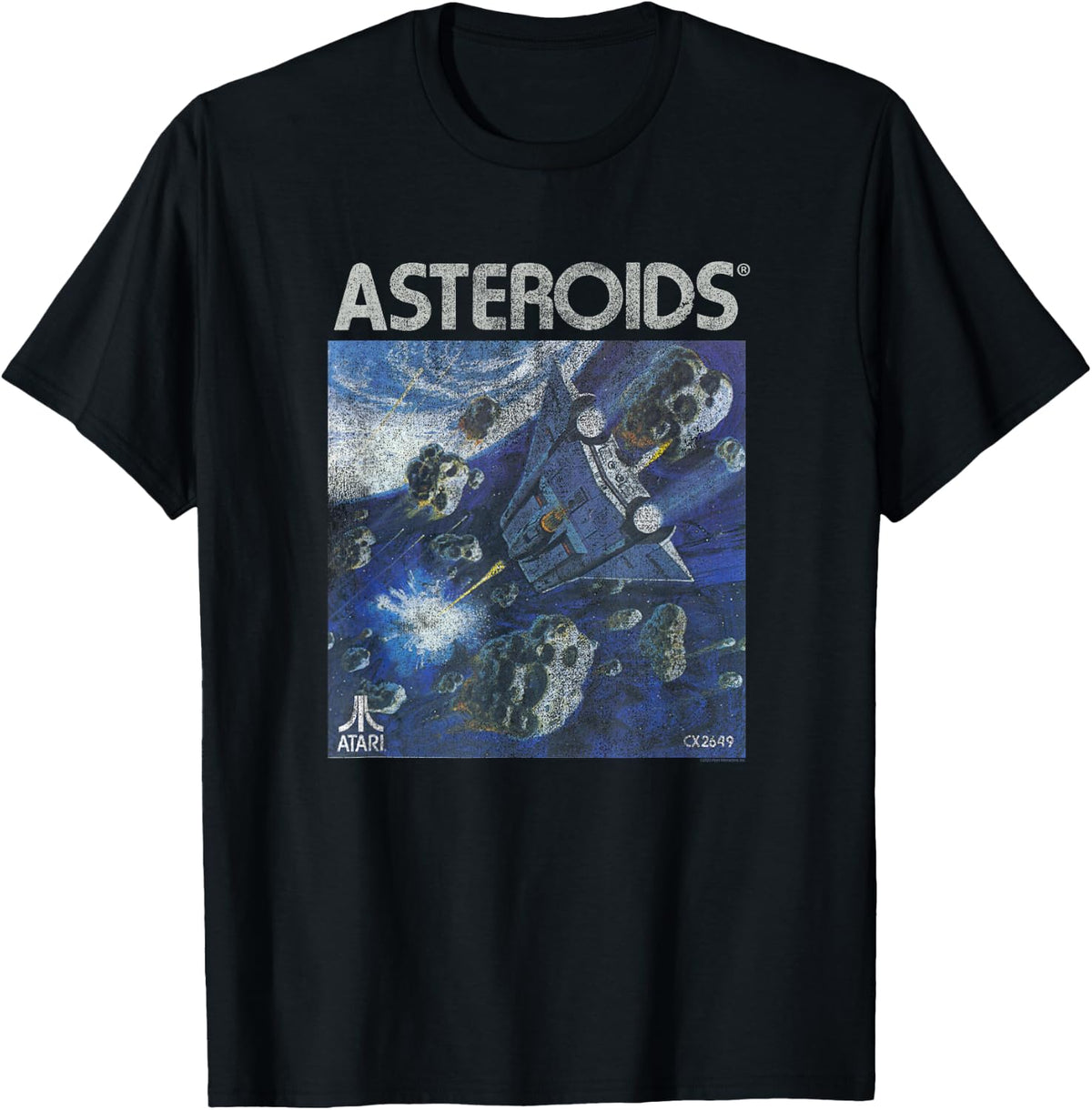 Atari Asteroids Box Art Vintage Retro Video Game T-Shirt product image 1
